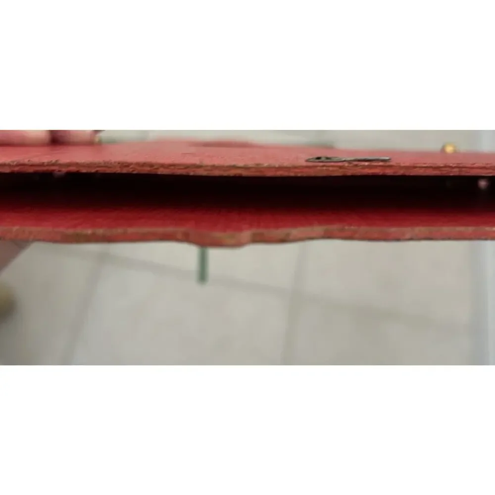 Vintage 50s Santa’s Mailbox card holder Christmas decor Folding Wood 1950s Japan